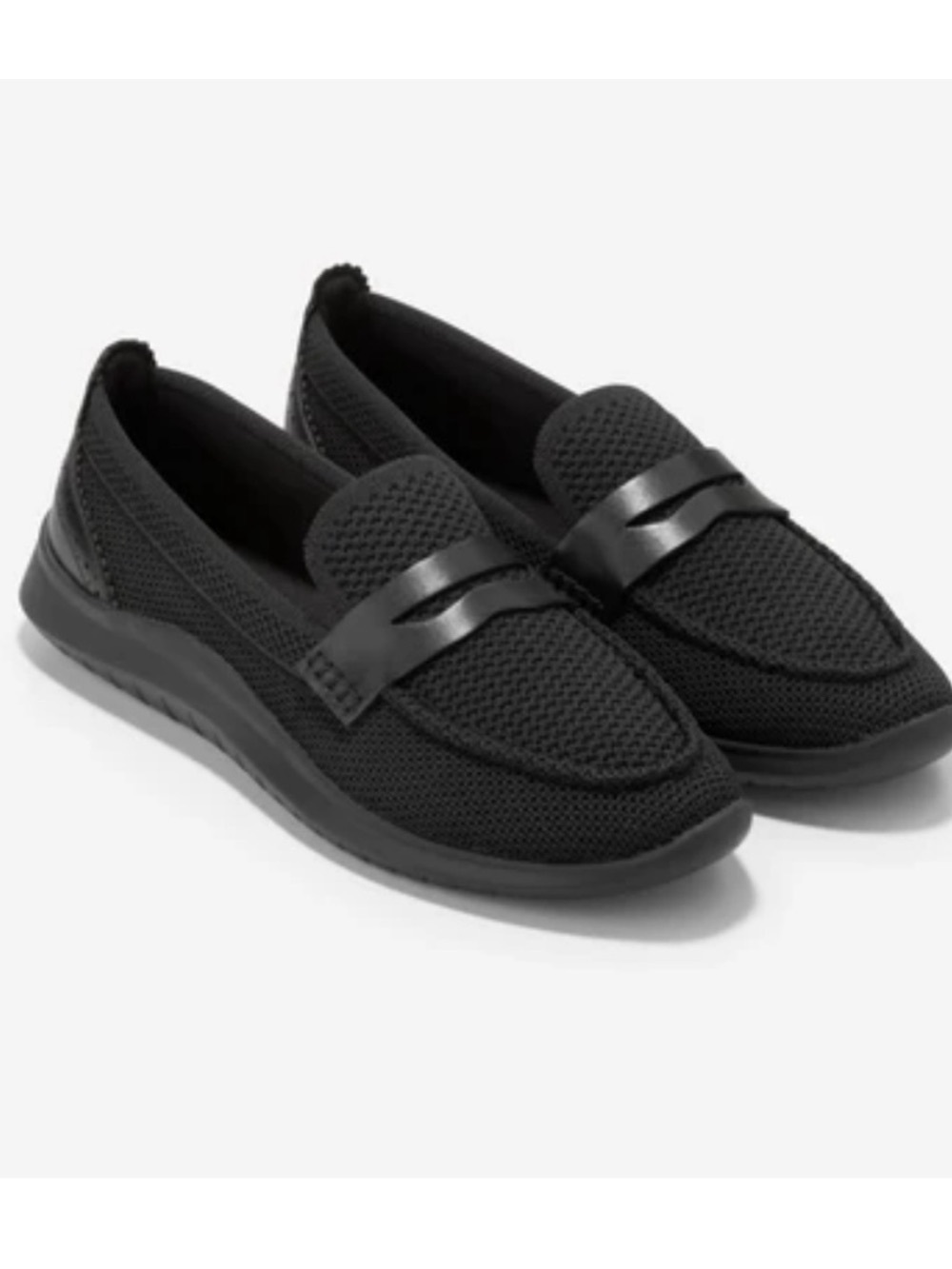 Cole Haan Zerøgrand Meritt Stitchlite Loafer In Black Knit Size 8